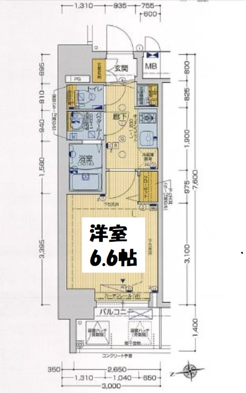 ララプレイス梅田西イルミナーレ　間取り