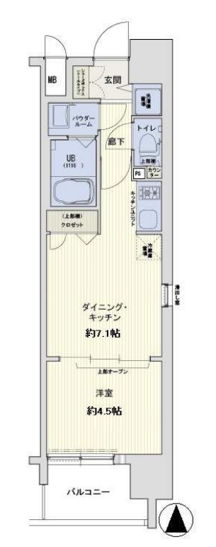 スワンズシティ心斎橋アネーロ　間取り