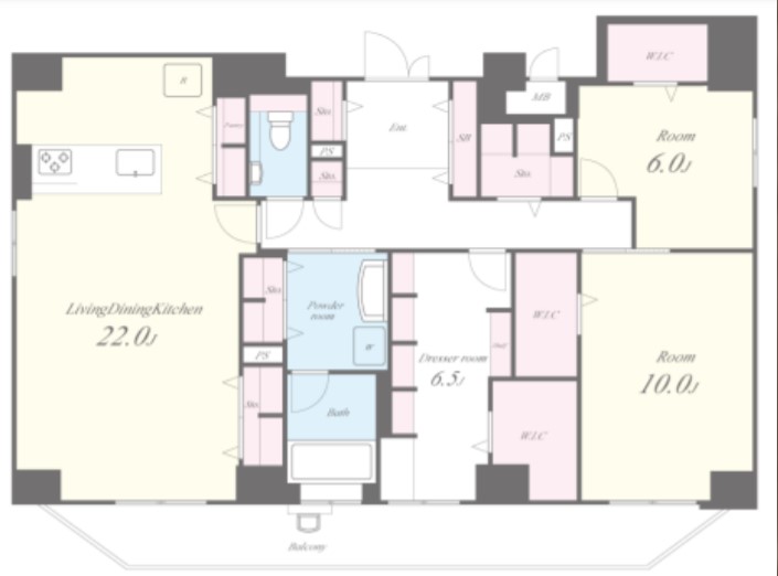 ラ・メゾンヴェール上町　間取り