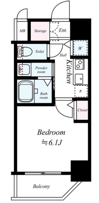 プロシード大阪城南　間取り