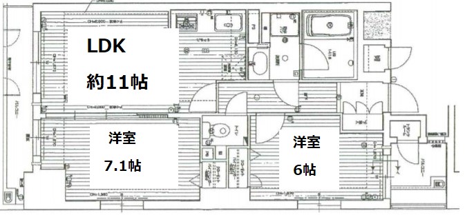 リーガル北心斎橋　間取り