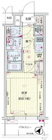 プレサンスOSAKADOMECITYワンダー　間取り