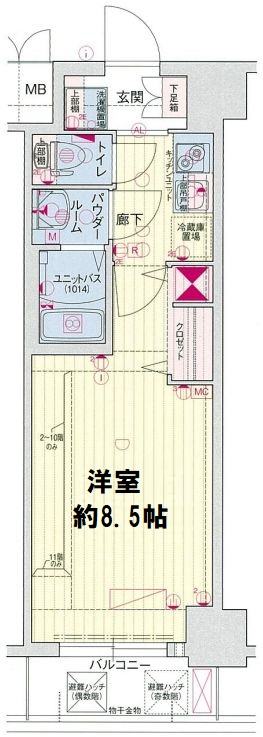ララプレイスOSAKADOME CITYフトゥーロ　間取り