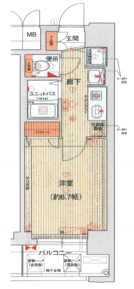ライジングコート梅田サンライズ　間取り