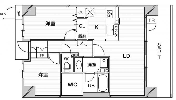 プレミスト靭本町　間取り