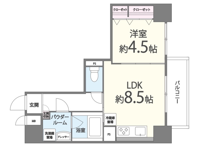 ポローニア立花通り　間取り