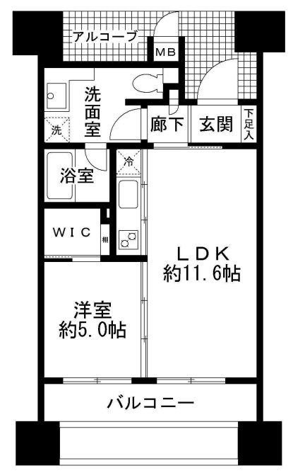 BELISTA北梅田　間取り