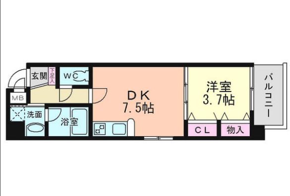 ラルテ天王寺　間取り