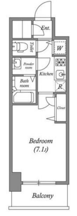プランドール北浜　間取り図