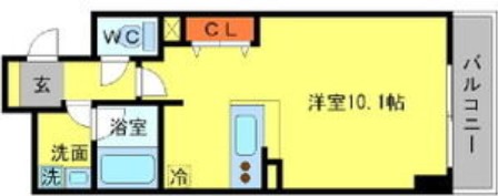 BRAVI南堀江　間取り