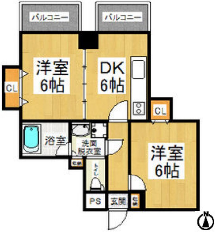 CITY SPIRE難波プレミア　間取り