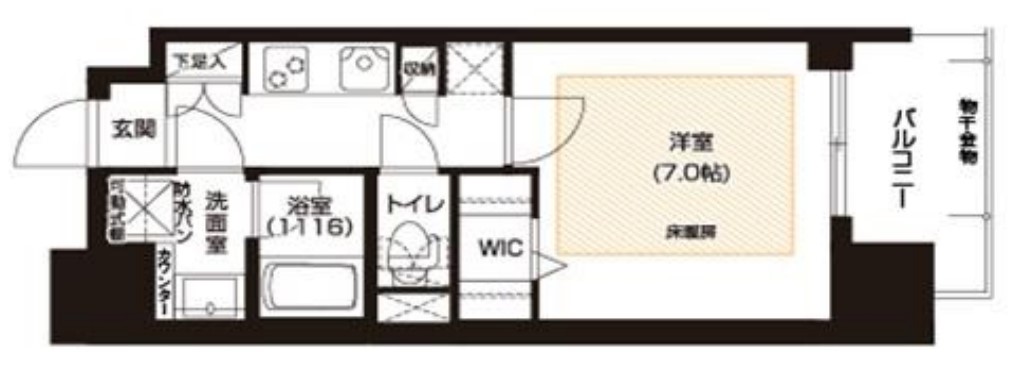 アーバネックス谷町II　間取り