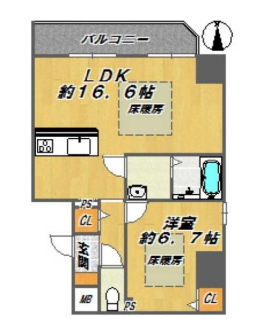 プレスト博労町　間取り