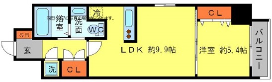 アーデン京町堀イースト　間取り