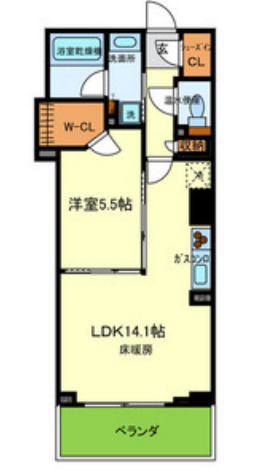 プラネ・ルネ・スプリングスタワー大阪　間取り