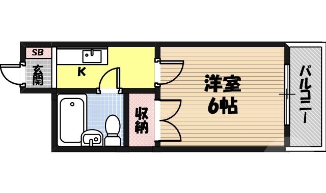 6階の間取り図