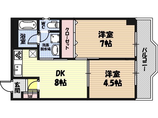 5階の間取り図