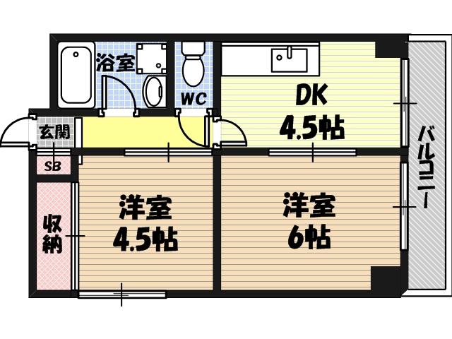 1階の間取り図