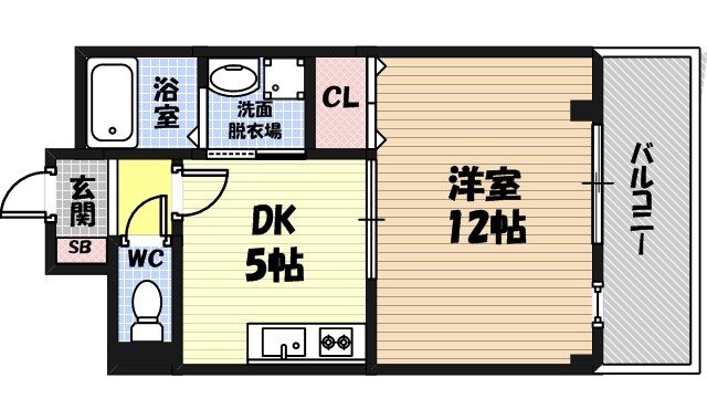 1階の間取り図