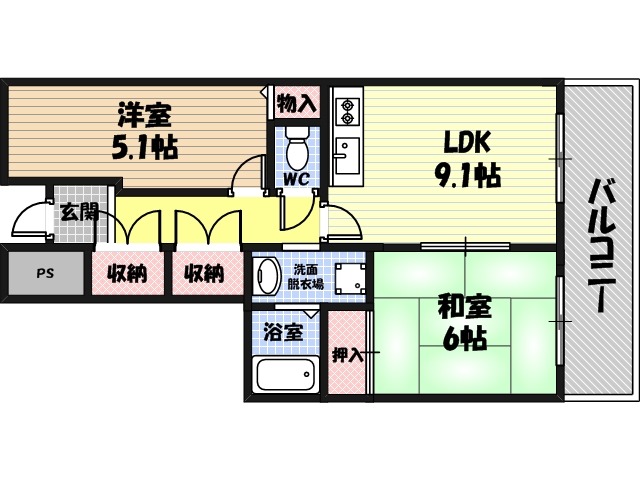 5階の間取り図
