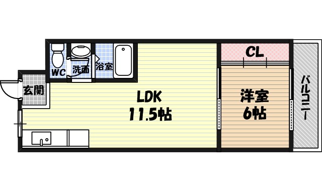 6階の間取り図