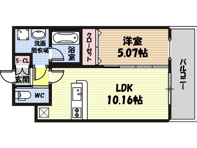 2階の間取り図