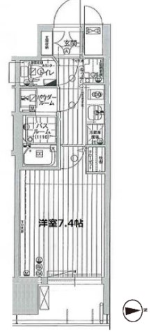 8階の間取り図