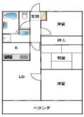 2階の間取り図