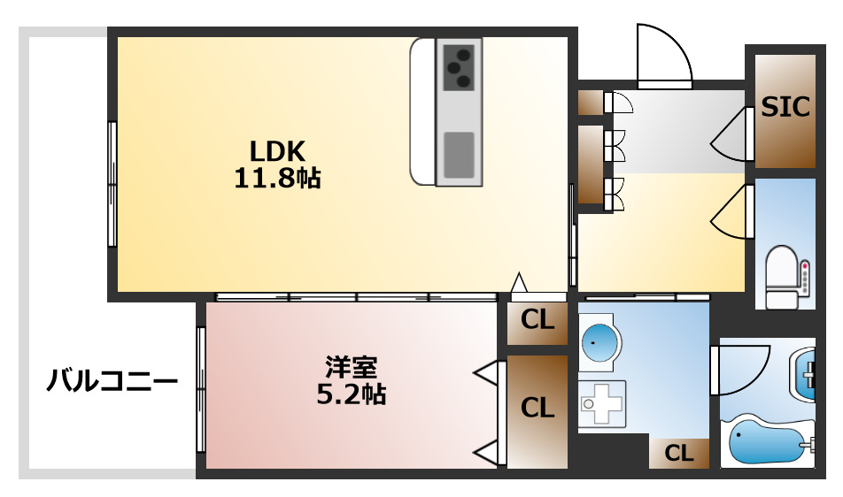 1階の間取り図