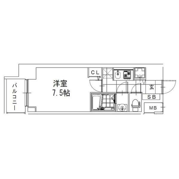 6階の間取り図