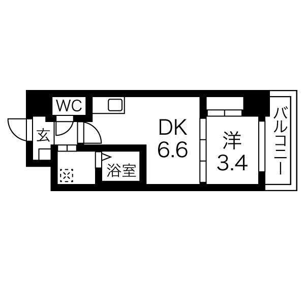 6階の間取り図