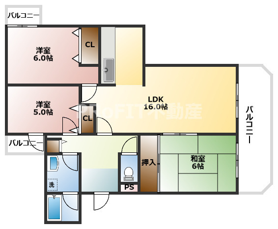 1階の間取り図