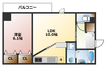 4階の間取り図