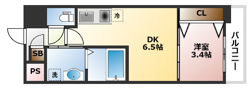 6階の間取り図