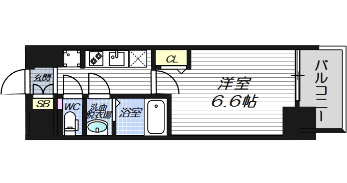 6階の間取り図