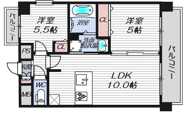 11階の間取り図