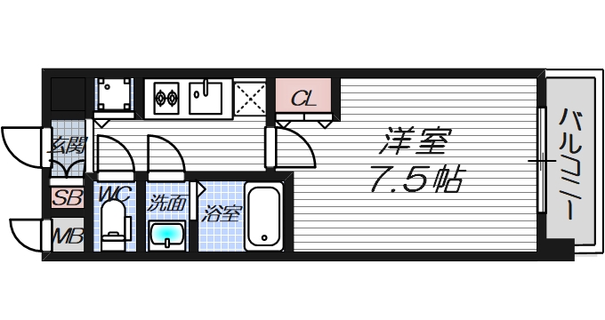 2階の間取り図