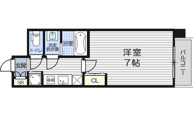 6階の間取り図