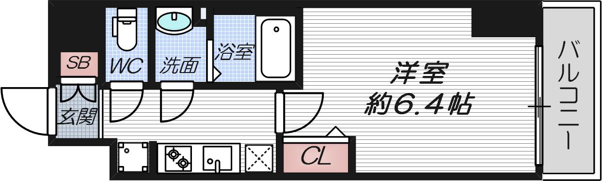 4階の間取り図