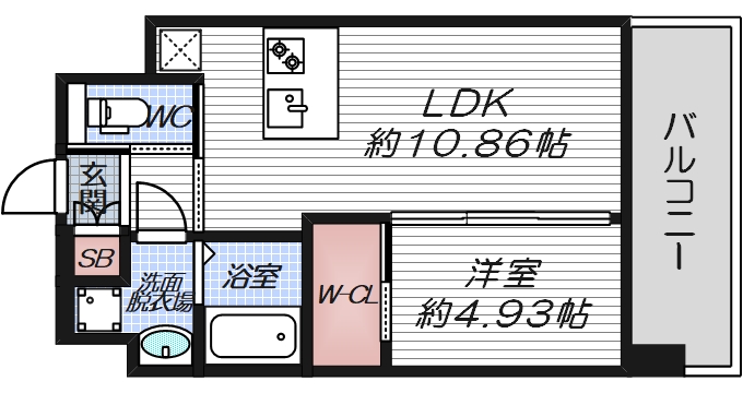2階の間取り図