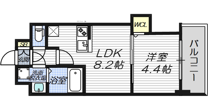 2階の間取り図