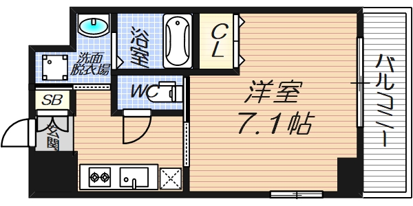 8階の間取り図