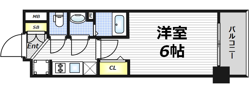 8階の間取り図