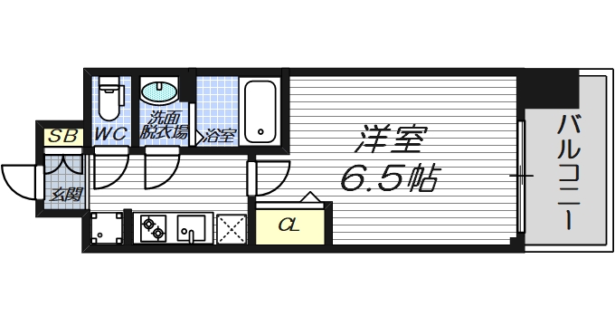 6階の間取り図