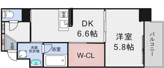 4階の間取り図