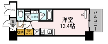 8階の間取り図