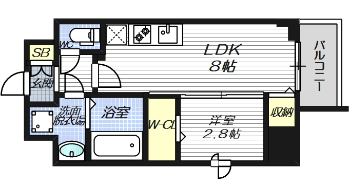 2階の間取り図