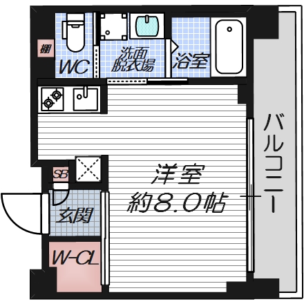 4階の間取り図