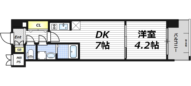 8階の間取り図