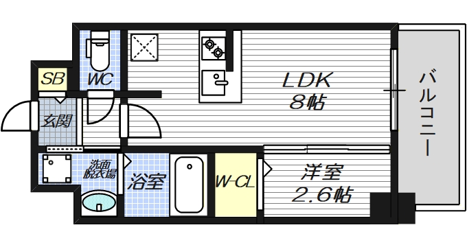 4階の間取り図